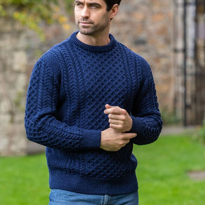 The Donegal Cable Knit Crew Neck Jumper for Men 2