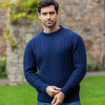 The Donegal Cable Knit Crew Neck Jumper for Men 3