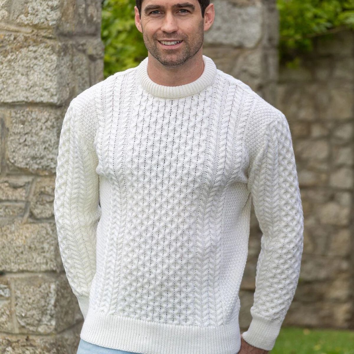 The Donegal Cable Knit Crew Neck Jumper for Men 4