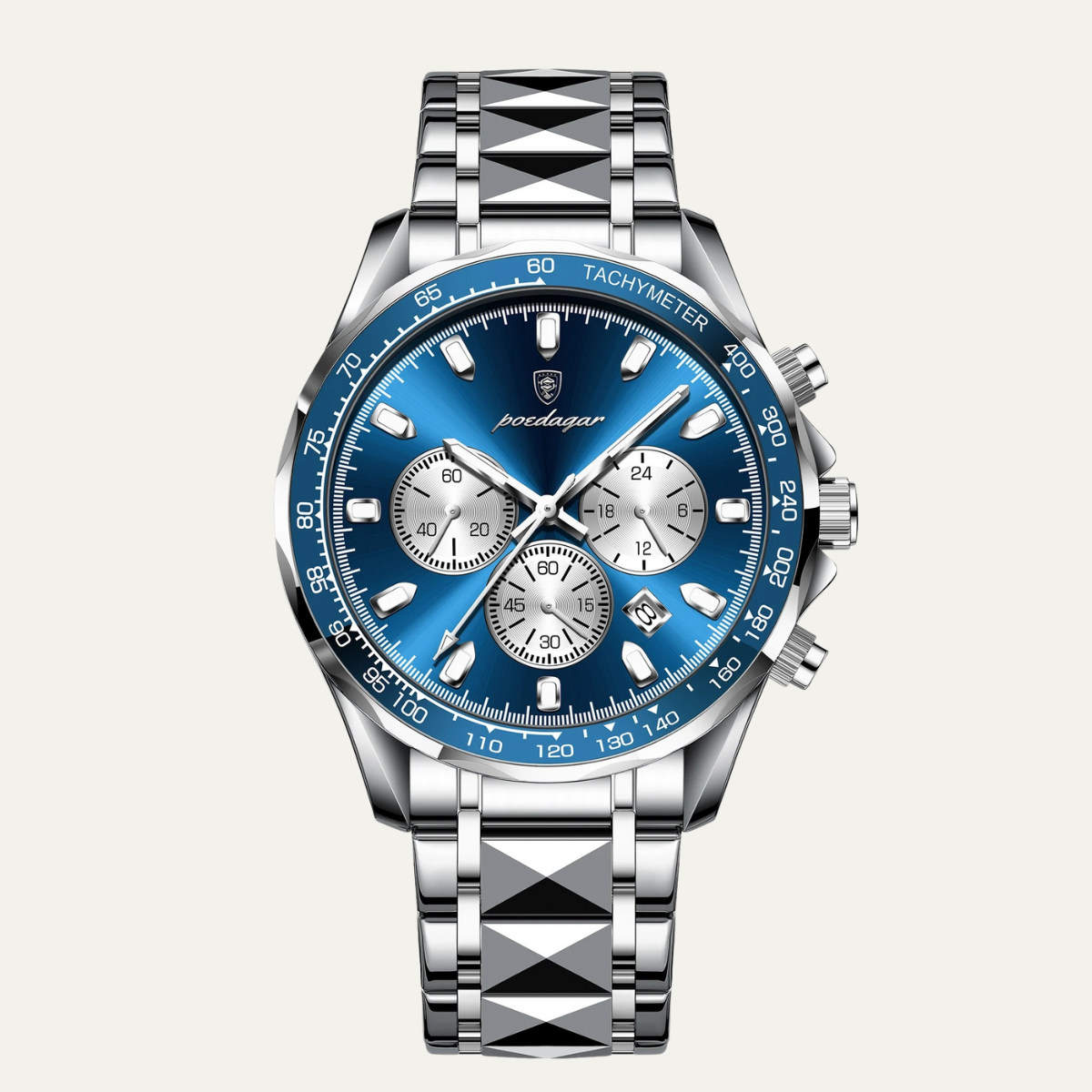 The Dubai Men’s Luxury Stainless Steel Waterproof Watch 4