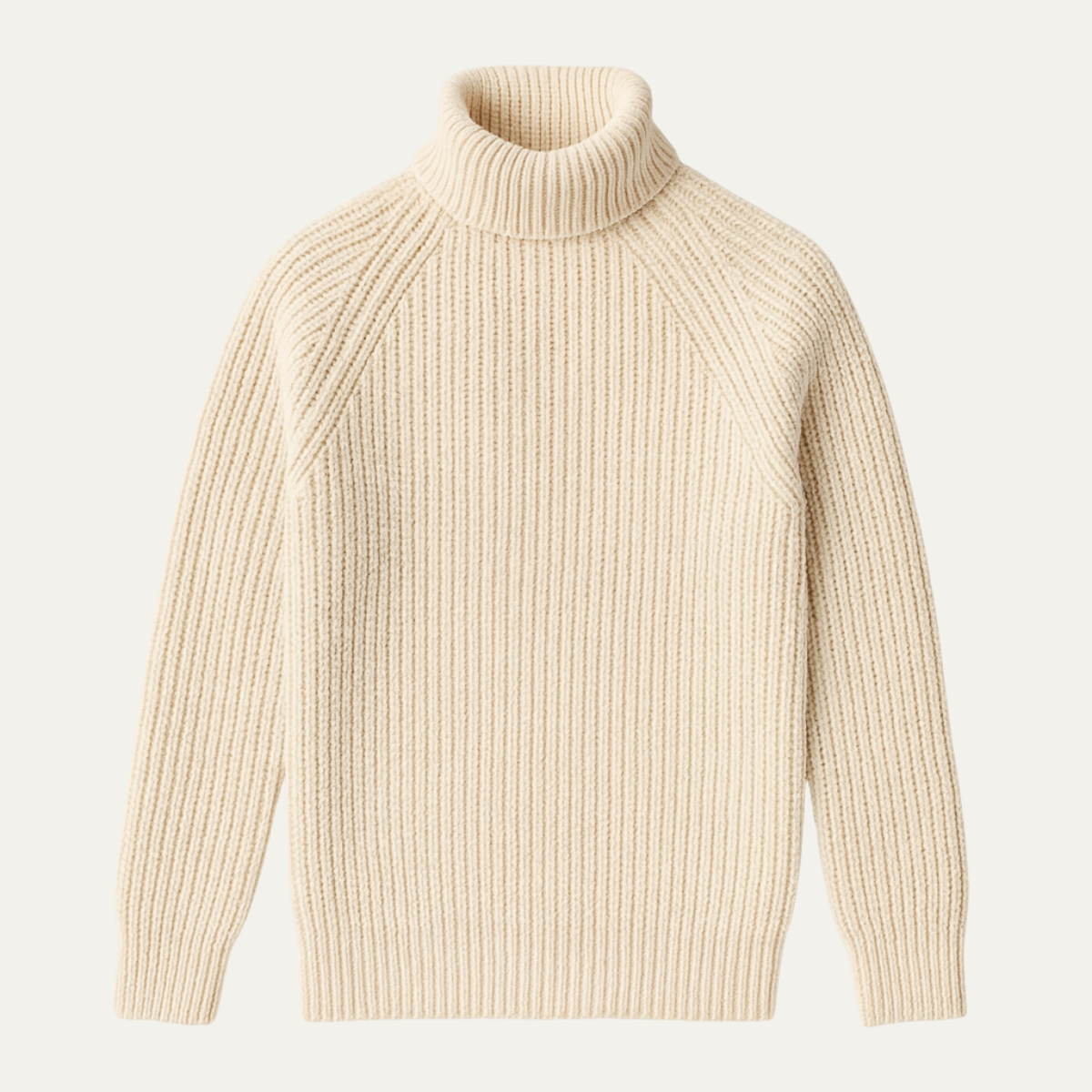 The Dundee Men's Chunky Wool Turtleneck Sweater - Warm Fisherman Knit Jumper 1