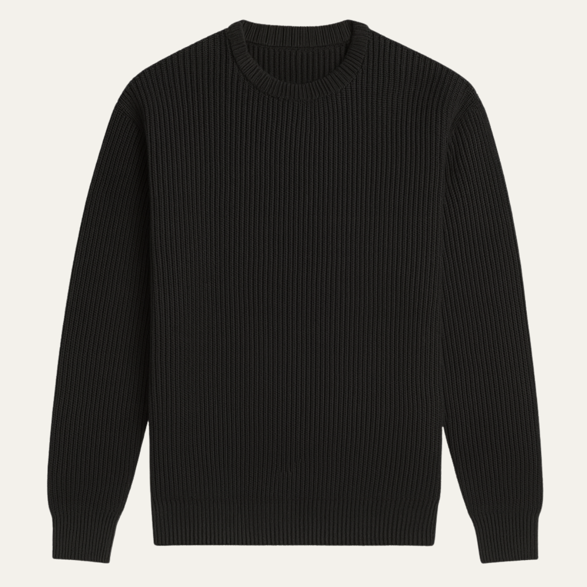 The Edinburgh Men's Classic Ribbed Knit Crew Neck Jumper 1