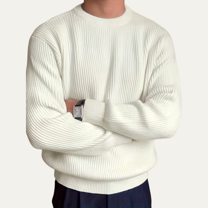 The Edinburgh Men's Classic Ribbed Knit Crew Neck Jumper 2