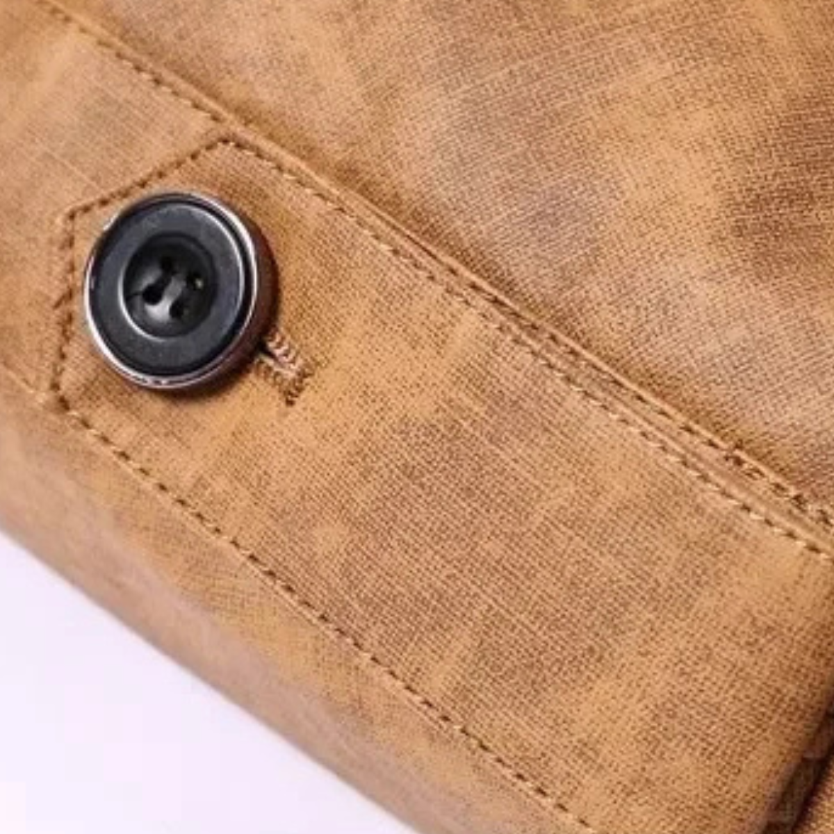 The Edinburgh Men’s Leather Warm Fleece Lined Winter Jacket – Warm Fleece-Lined Khaki Coat 7