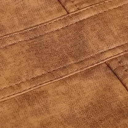 The Edinburgh Men’s Leather Warm Fleece Lined Winter Jacket – Warm Fleece-Lined Khaki Coat 8