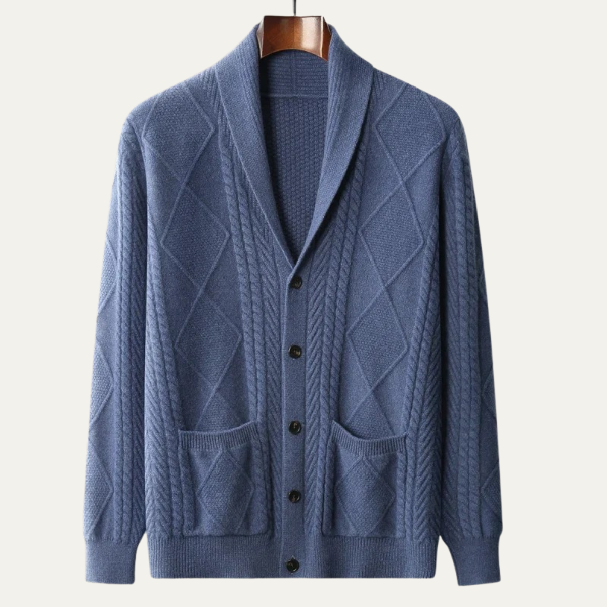 The Edinburgh Men’s Luxury Cashmere Button Cardigan 6