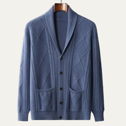 The Edinburgh Men’s Luxury Cashmere Button Cardigan 6