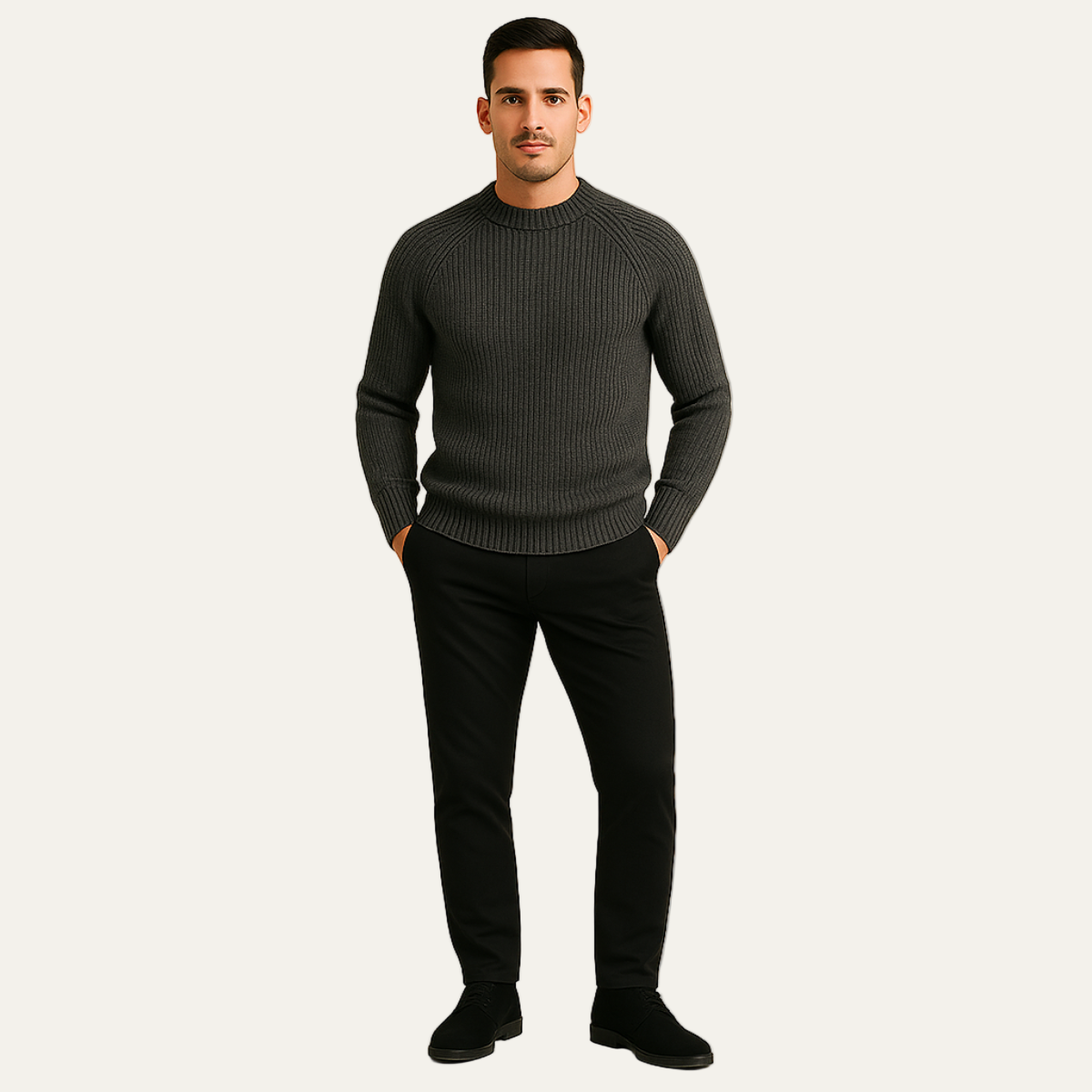 The Ely 100% Cashmere Crewneck for Men 4