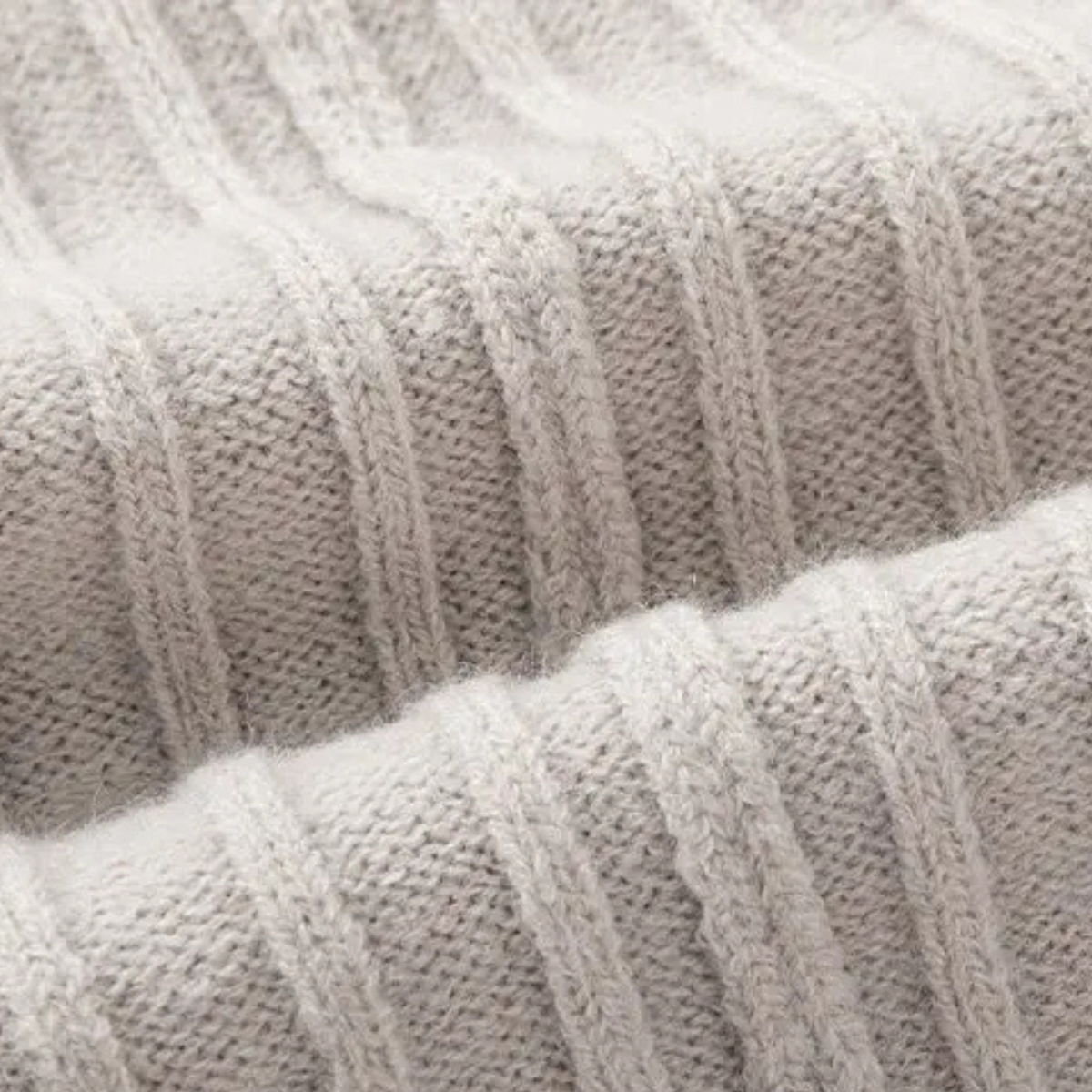 The Favignana Men's Knitted Stand Collar Ribbed Half Zip Jumper 8