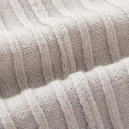 The Favignana Men's Knitted Stand Collar Ribbed Half Zip Jumper 8