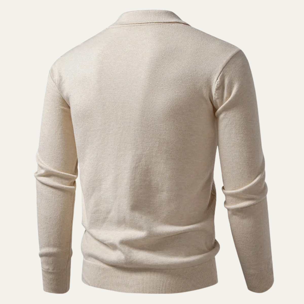 The Folkestone Men’s Trendy Buttoned Knit Polo Sweater 1