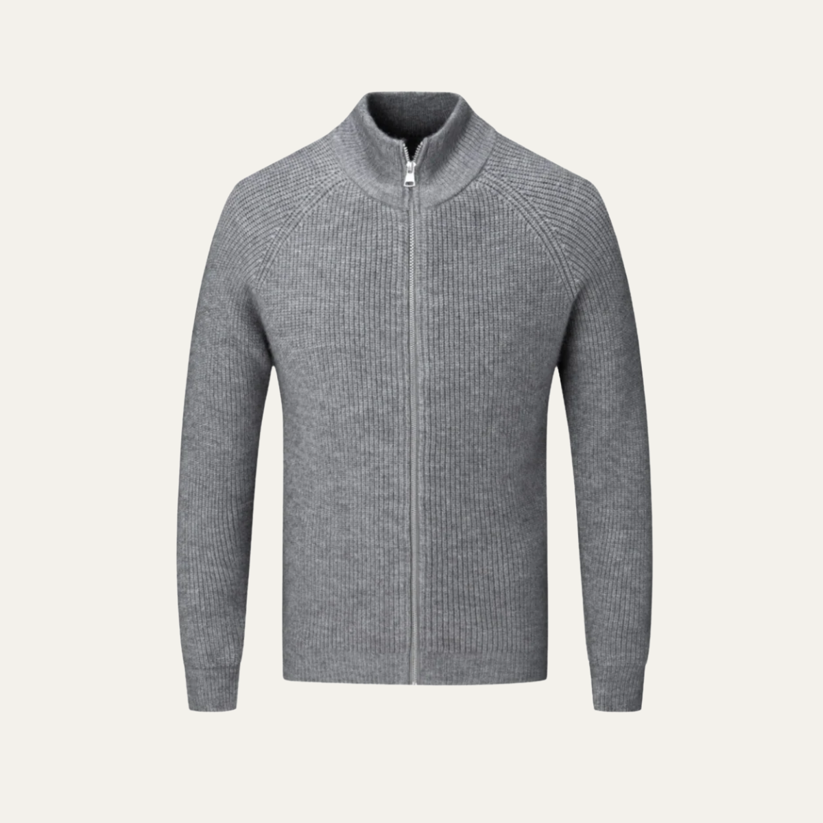 The Four Seasons Merino Wool Knitted Zip Cardigan Jumper for Men 1