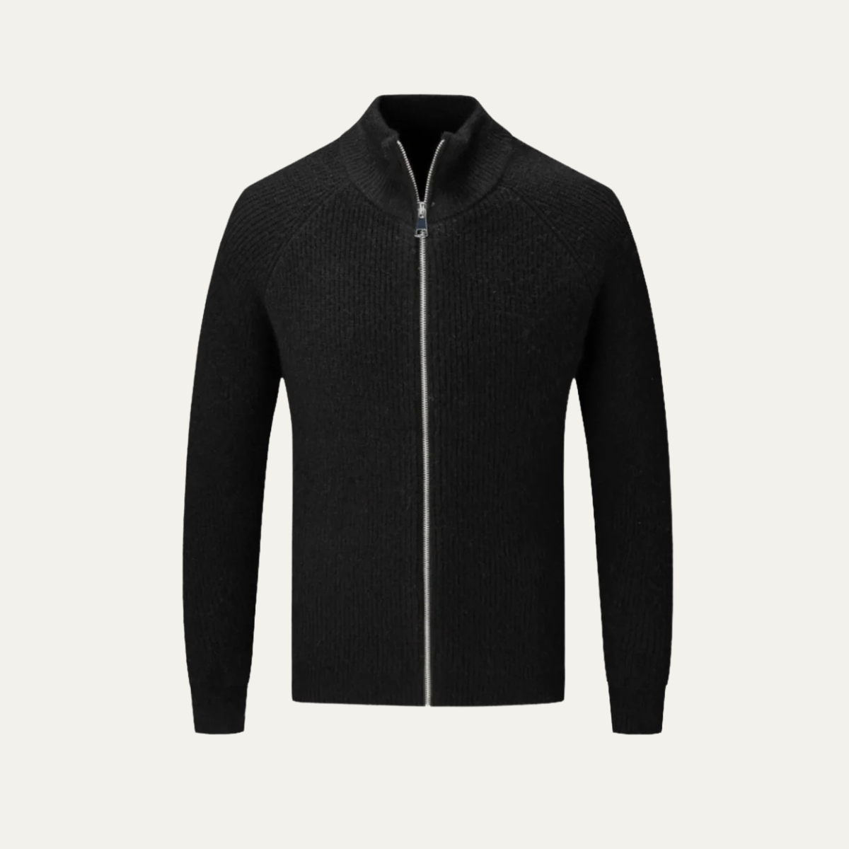 The Four Seasons Merino Wool Knitted Zip Cardigan Jumper for Men 3