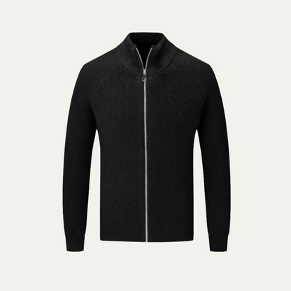 The Four Seasons Merino Wool Knitted Zip Cardigan Jumper for Men 3