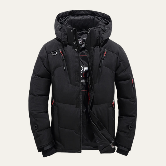 The Foxglove Men’s Insulated Winter Park Jacket with Hood 0