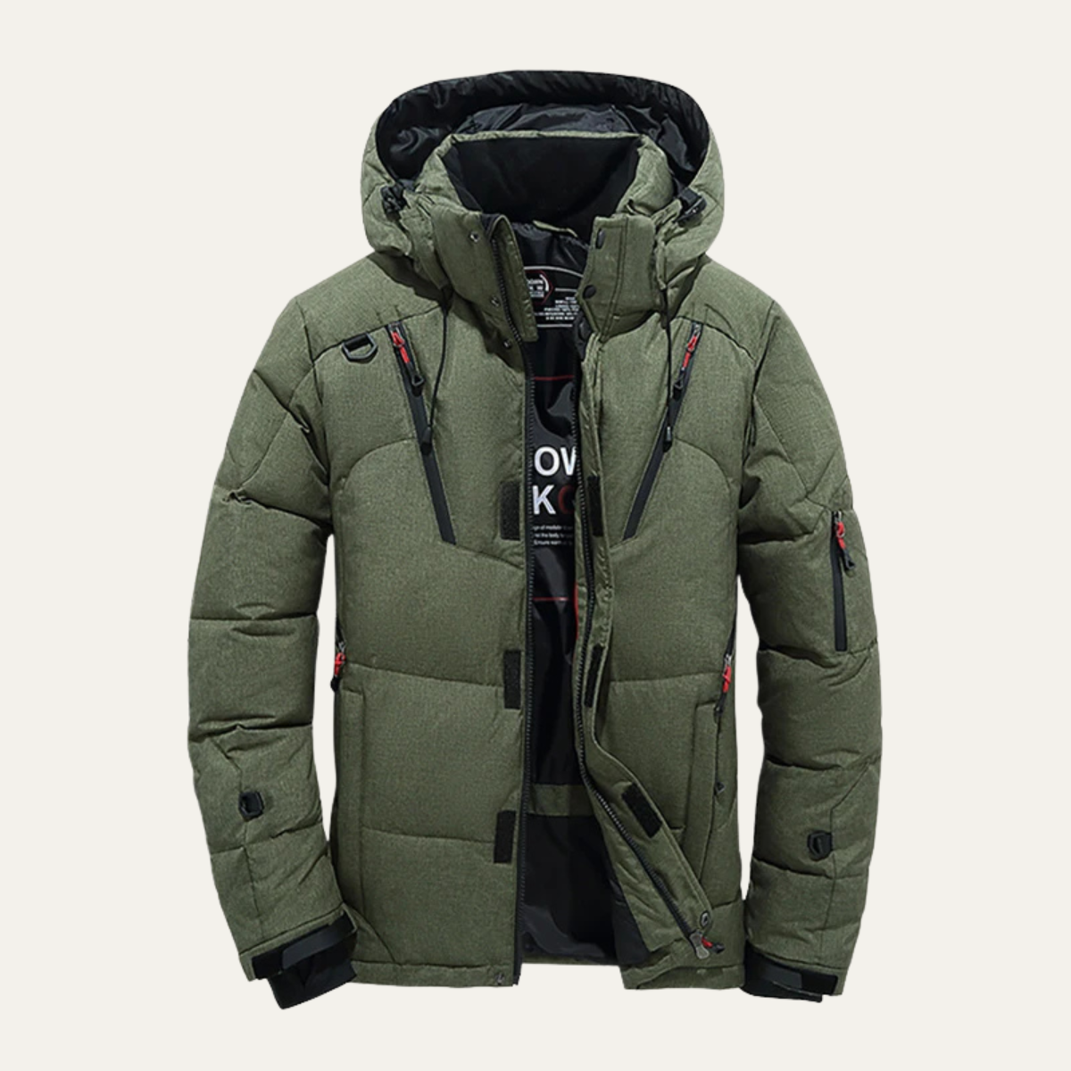 The Foxglove Men’s Insulated Winter Park Jacket with Hood 3