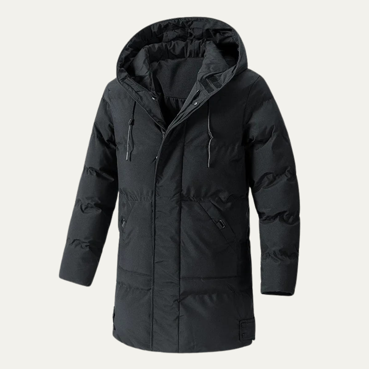 The Fulham Men’s Long Hooded Puffer Winter Jacket 9