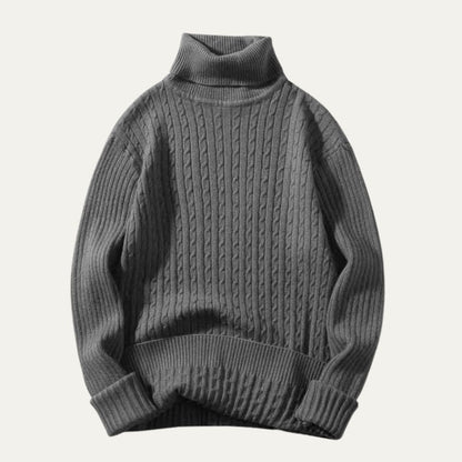 The Gattinara Men's Soft Elastic Knit Turtleneck Jumper 11