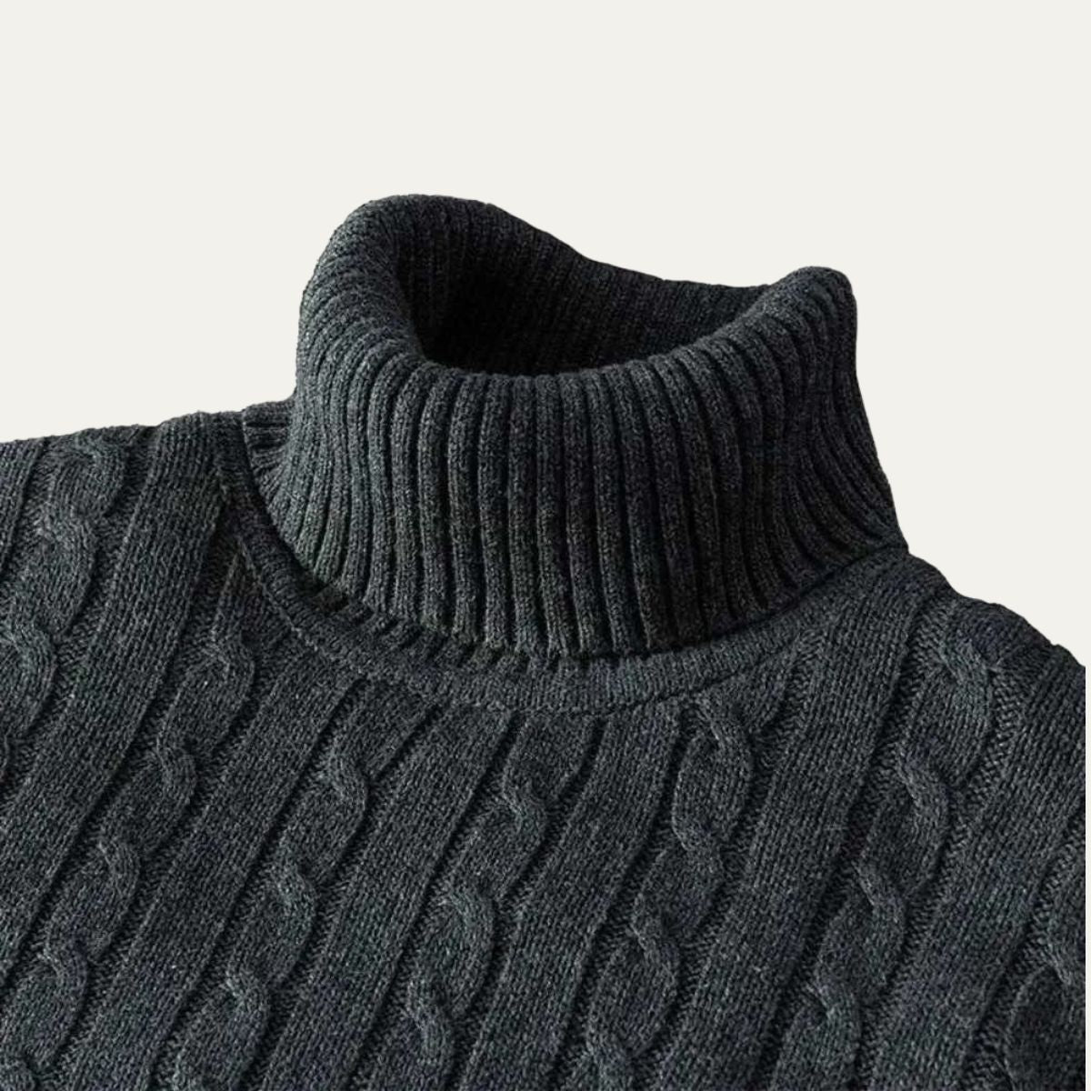 The Gattinara Men's Soft Elastic Knit Turtleneck Jumper 6