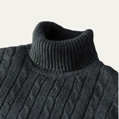 The Gattinara Men's Soft Elastic Knit Turtleneck Jumper 6