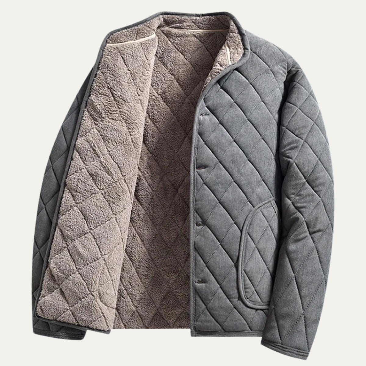 The Gerace Men’s Quilted Winter Fleece Lined Jacket 2