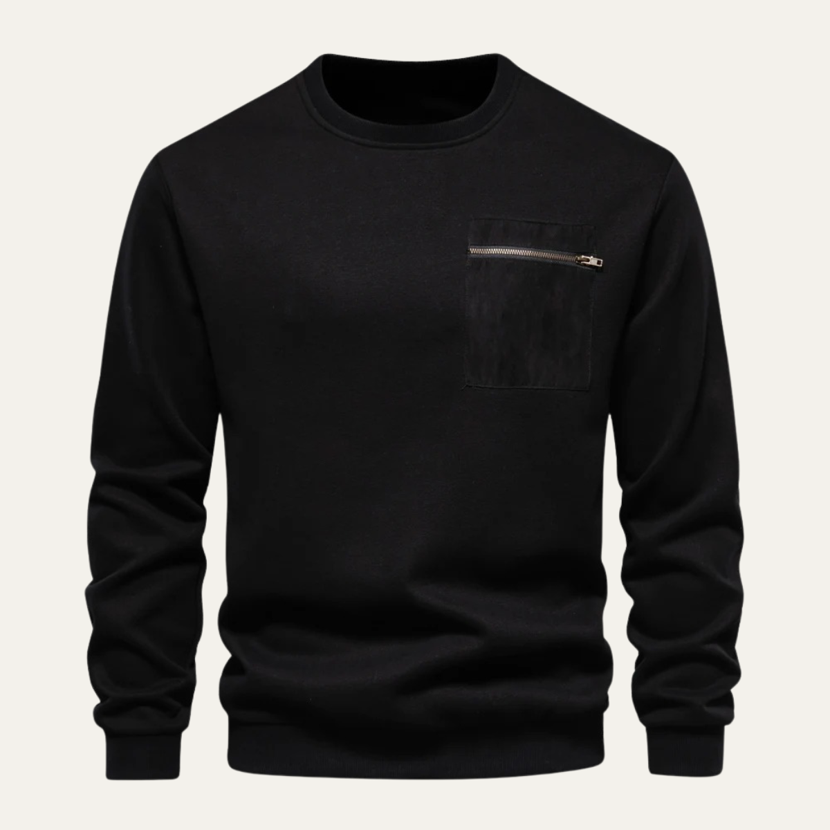 The Glasgow Men's Casual Crew Neck Jumper with Chest Pocket 9