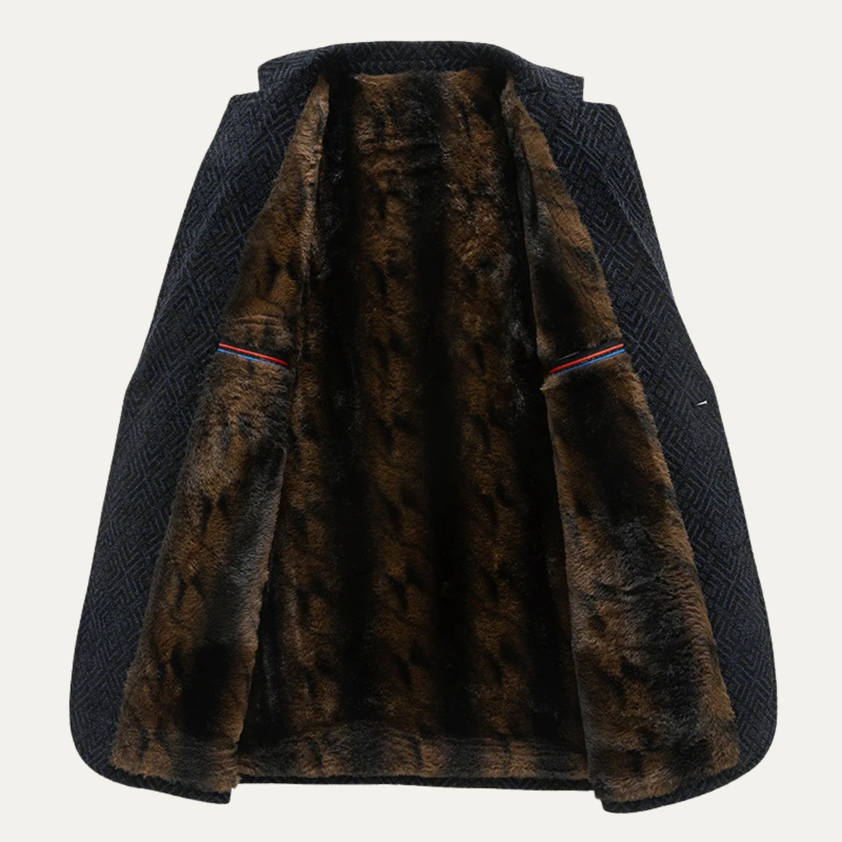 The Gualdo Tadino Men’s Winter Thick Fleece Lined Blazer Jacket 3