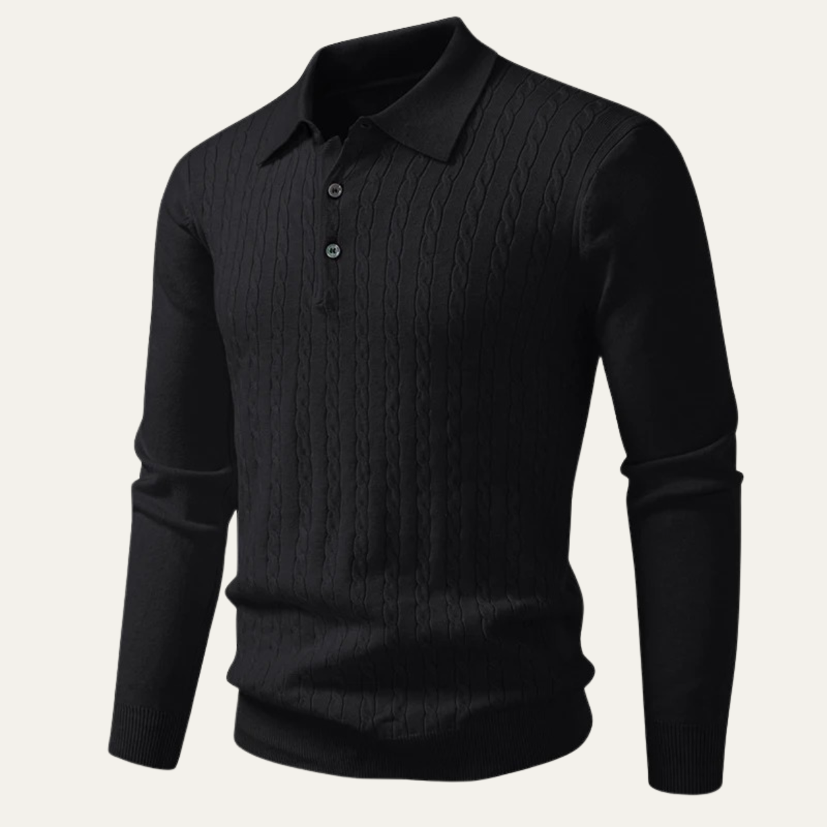 The Guildford Men’s Casual Buttoned Knit Polo Sweater 0