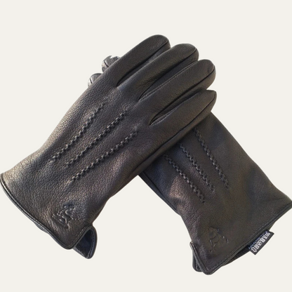 The Hartley Men’s Leather Winter Warm Gloves 0