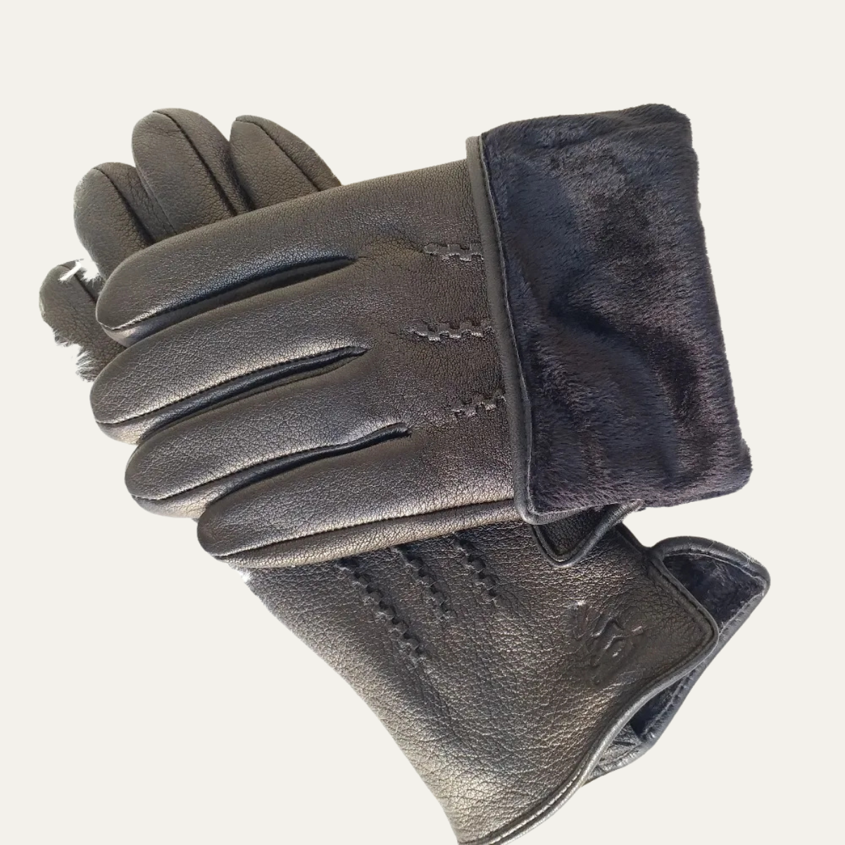 The Hartley Men’s Leather Winter Warm Gloves 3