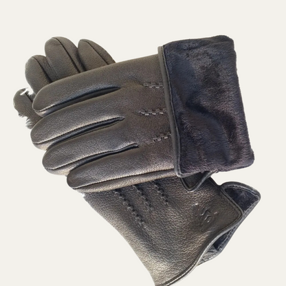 The Hartley Men’s Leather Winter Warm Gloves 3