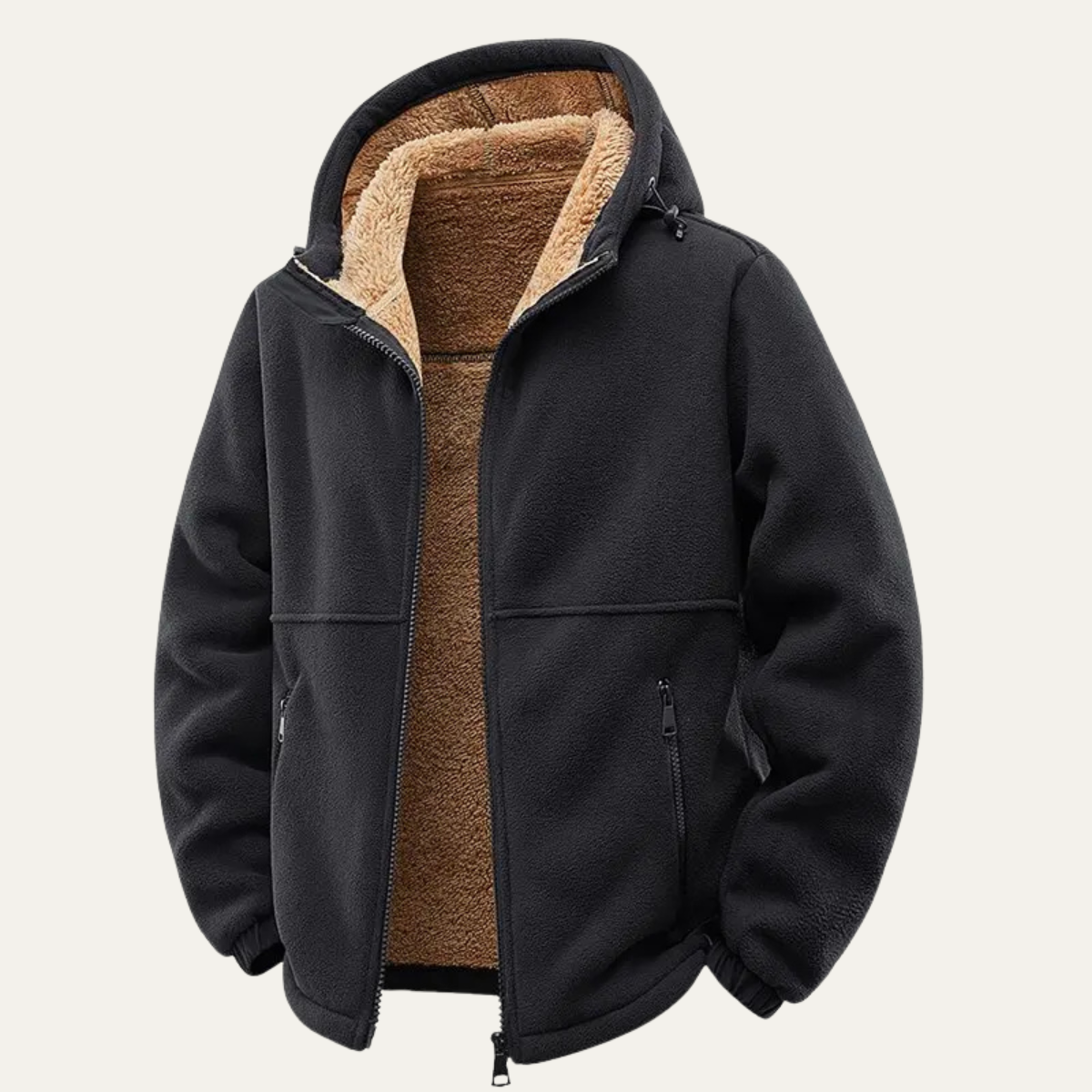 The Hearthstone Men’s Fleece Lined Warm Hooded Jacket 4