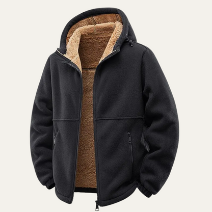 The Hearthstone Men’s Fleece Lined Warm Hooded Jacket 4