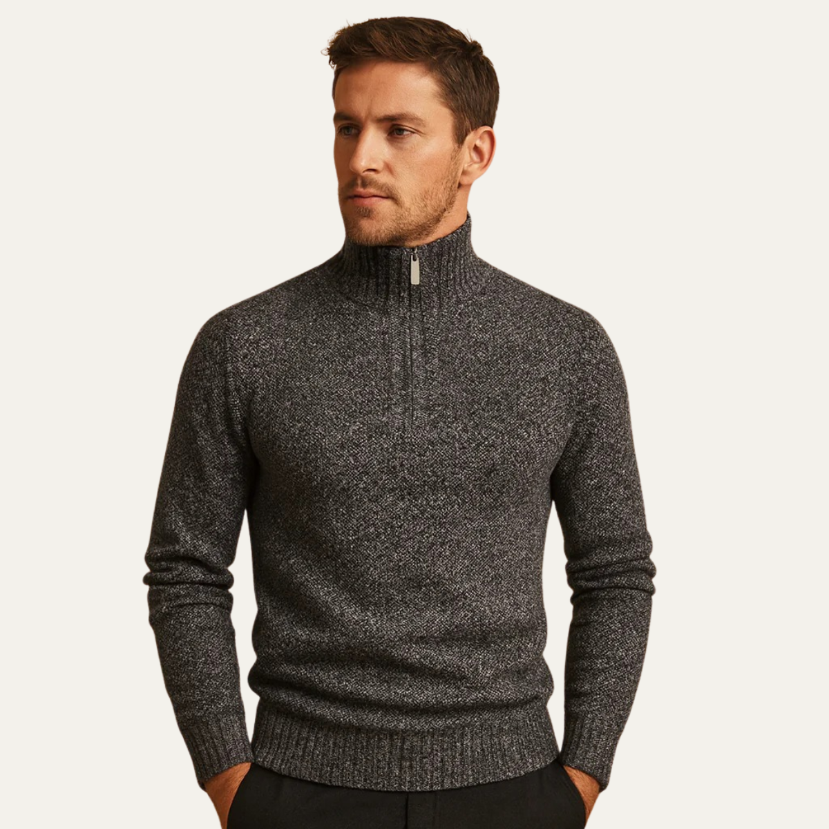 The Highland Quarter Zip Knit Jumper 0