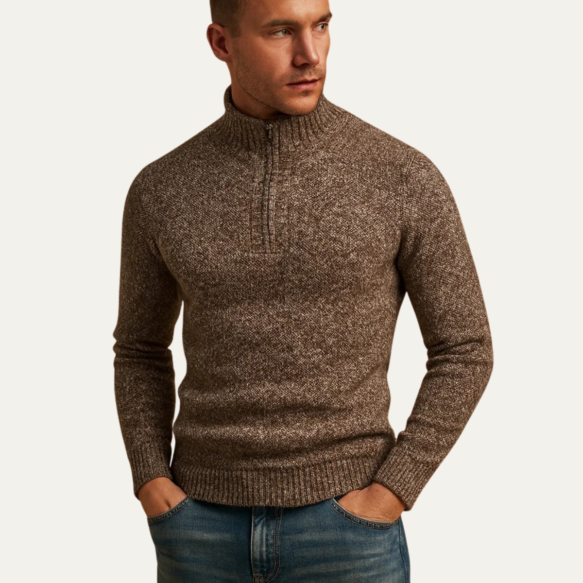 The Highland Quarter Zip Knit Jumper 3