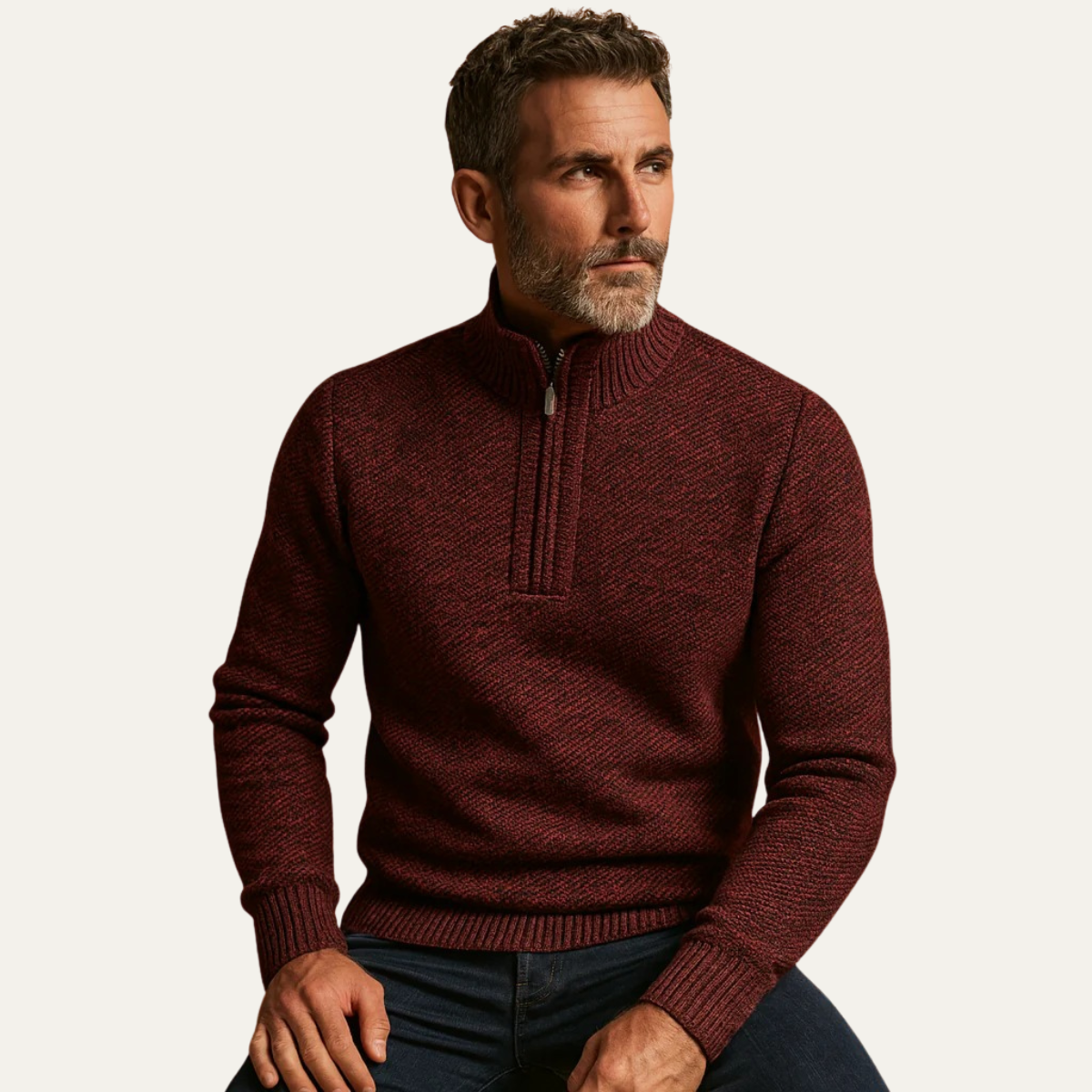 The Highland Quarter Zip Knit Jumper 5