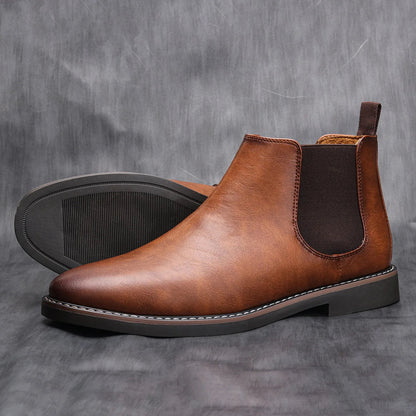 The Highlands Men's Durable Leather Chelsea Boots 5