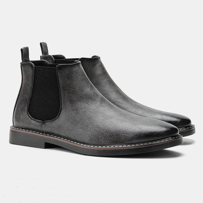 The Highlands Men's Durable Leather Chelsea Boots 8