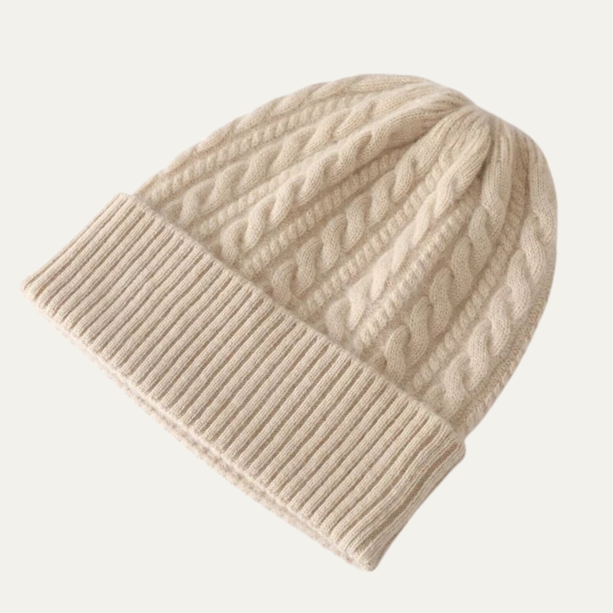 The Kingsley Men's Classic Ribbed Knit Cashmere Beanie 5