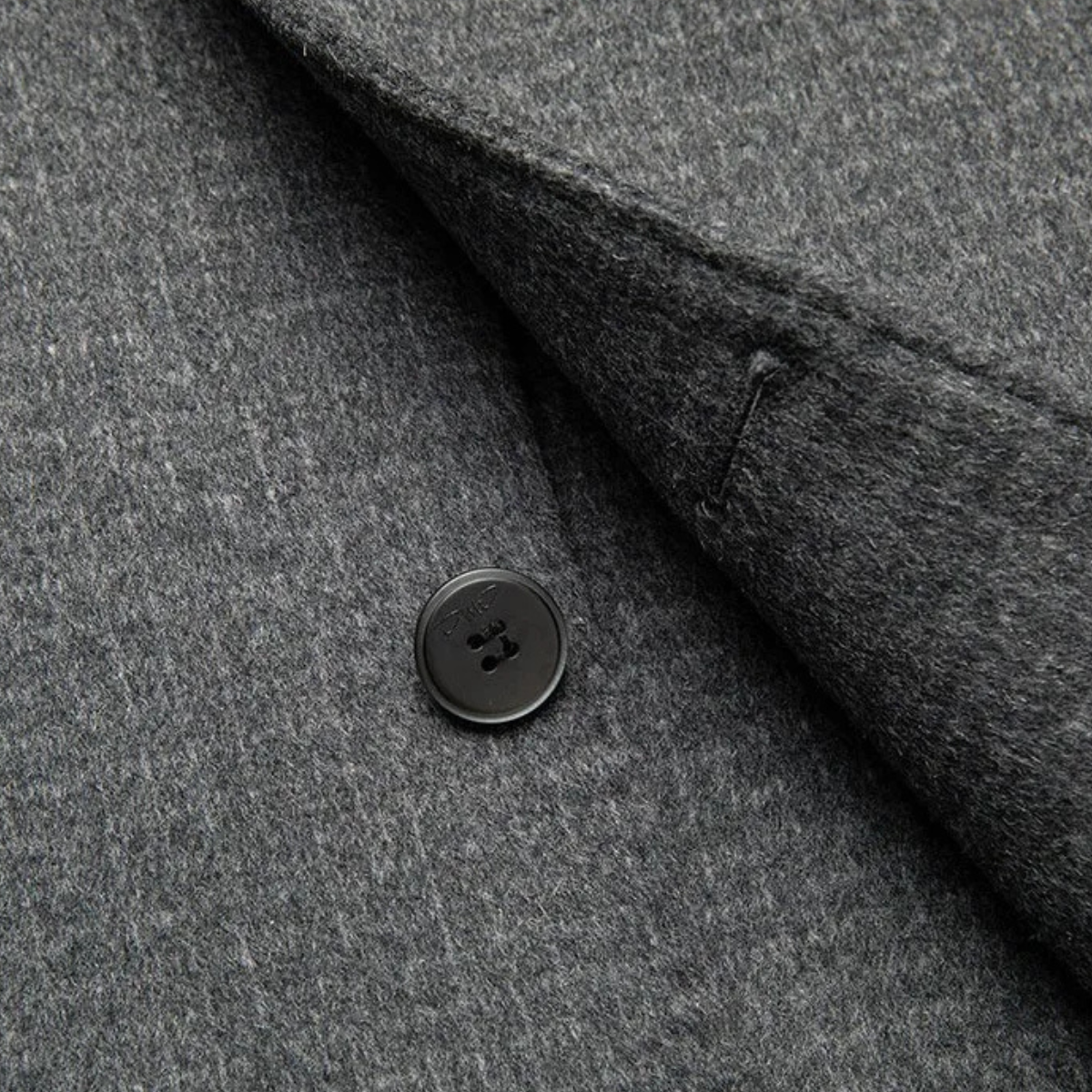 The La Villa Men’s Classic Double Faced Wool Overcoat 4