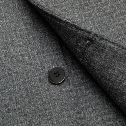 The La Villa Men’s Classic Double Faced Wool Overcoat 4