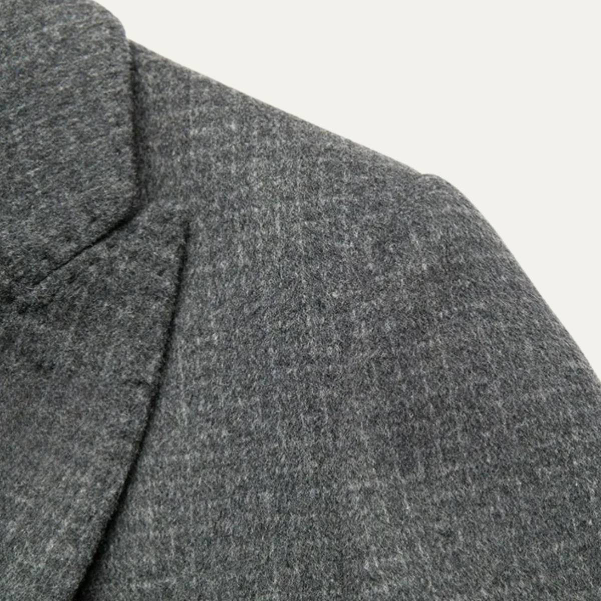 The La Villa Men’s Classic Double Faced Wool Overcoat 5