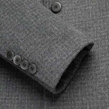 The La Villa Men’s Classic Double Faced Wool Overcoat 7