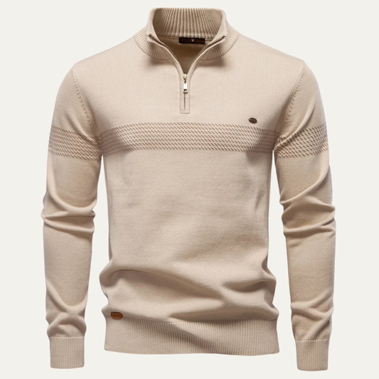 The Locorotondo Men’s Smart Half Zip Knit Jumper 0