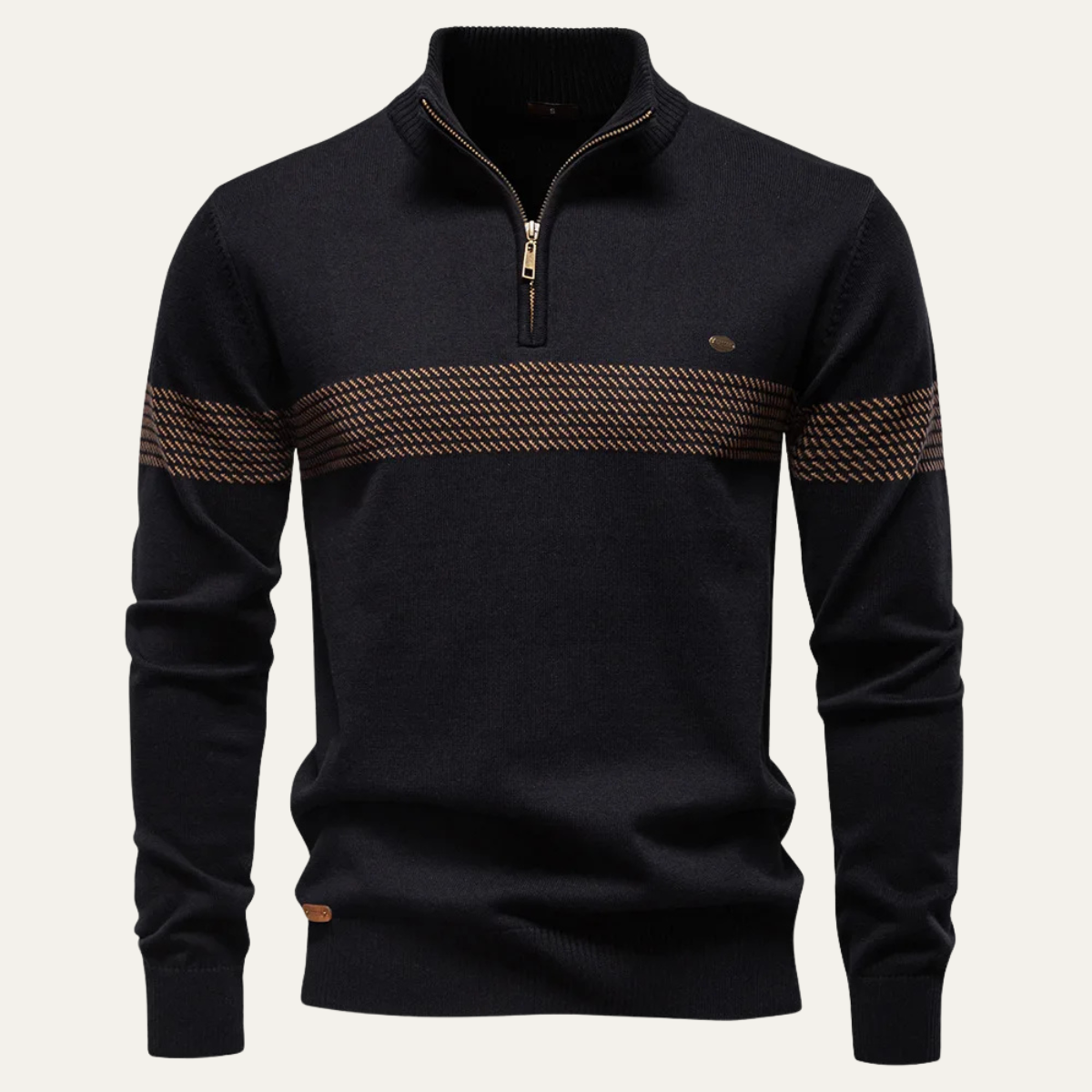The Locorotondo Men’s Smart Half Zip Knit Jumper 3