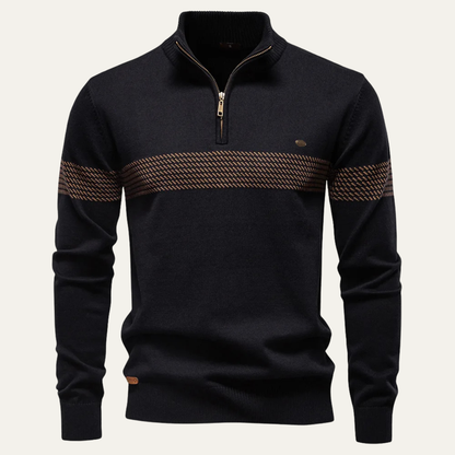 The Locorotondo Men’s Smart Half Zip Knit Jumper 3