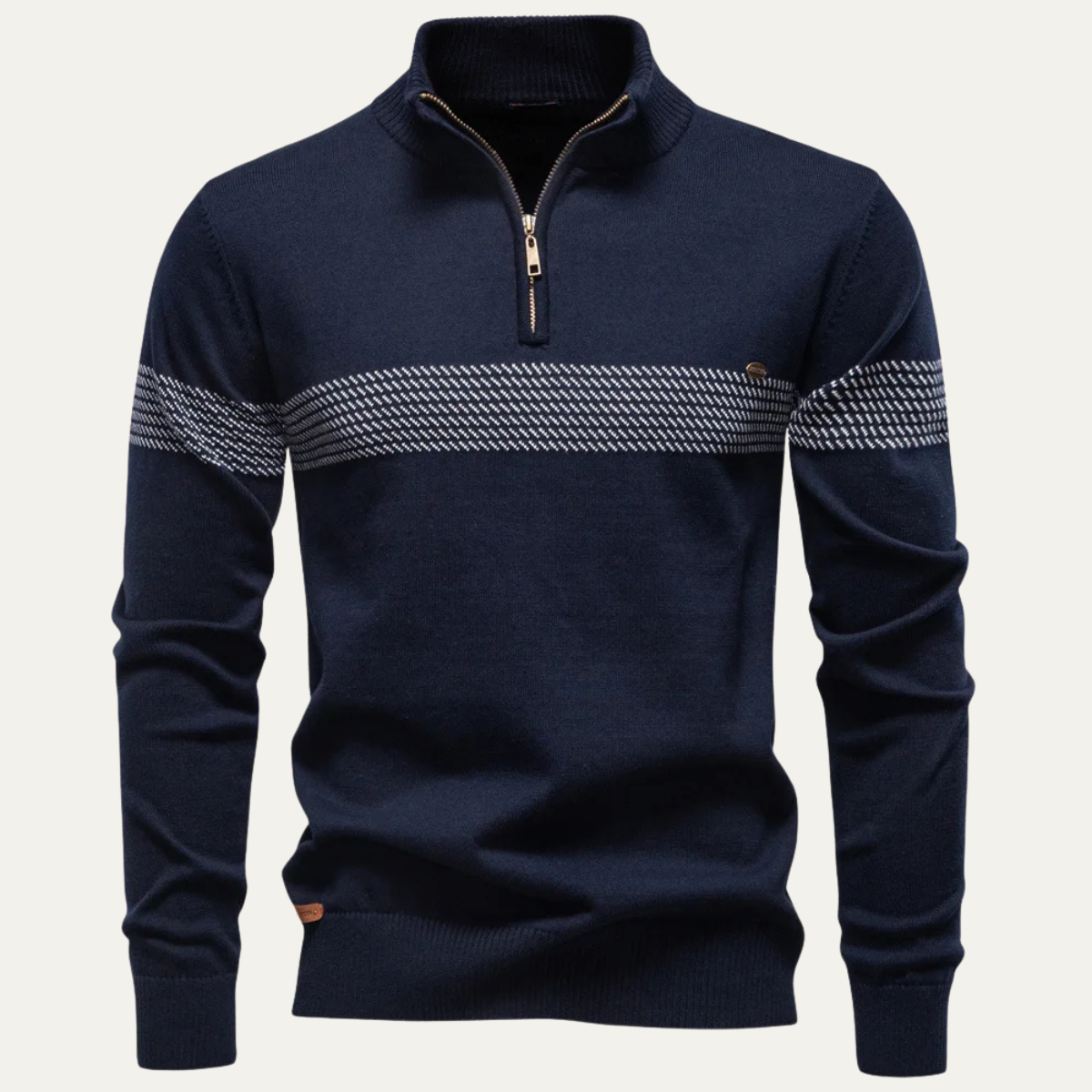 The Locorotondo Men’s Smart Half Zip Knit Jumper 4