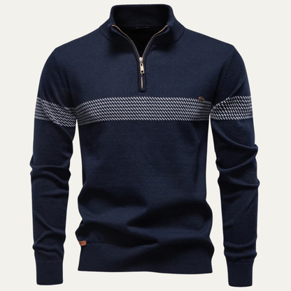 The Locorotondo Men’s Smart Half Zip Knit Jumper 4