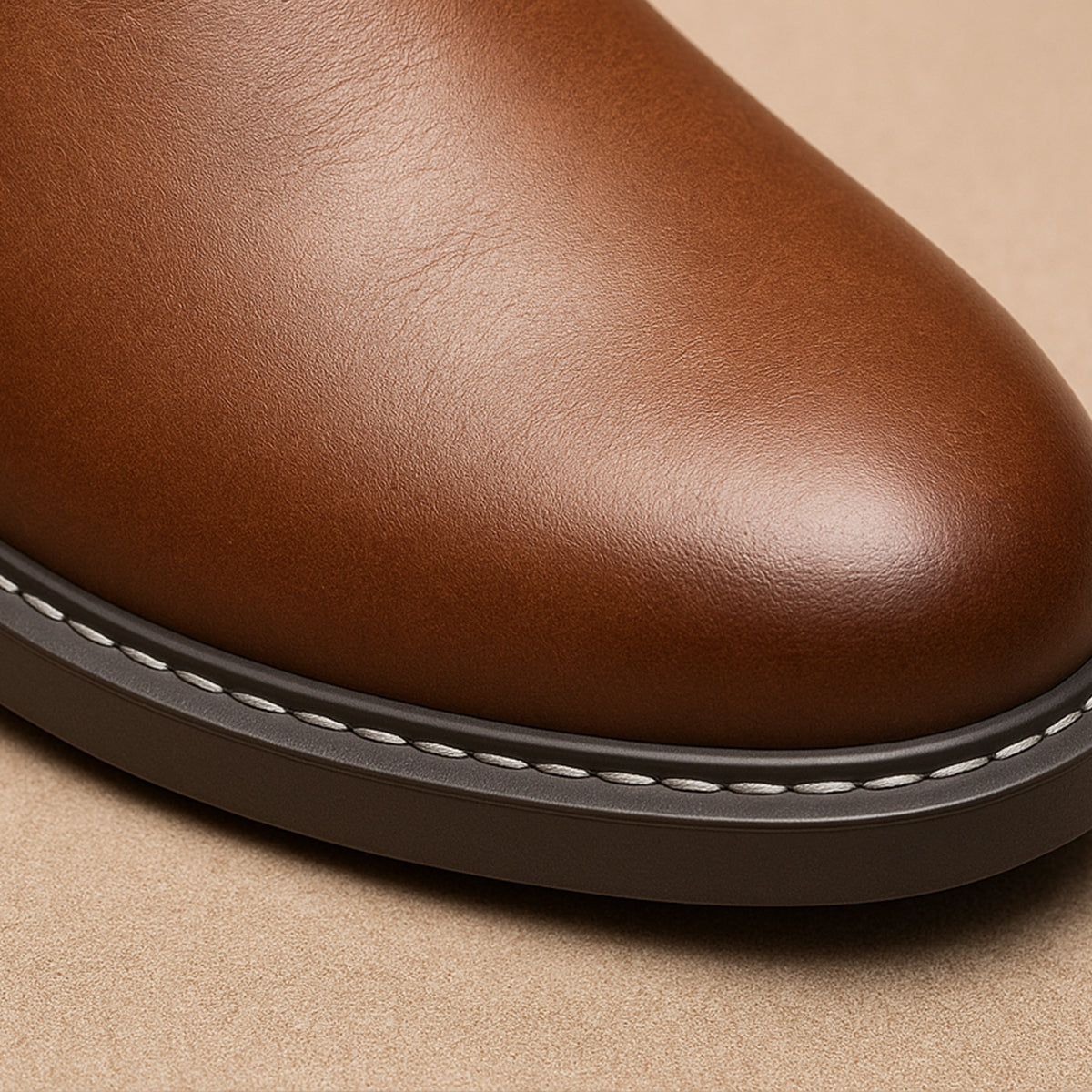 The Lothian Men's Classic Leather Slip On Chelsea Boots 3