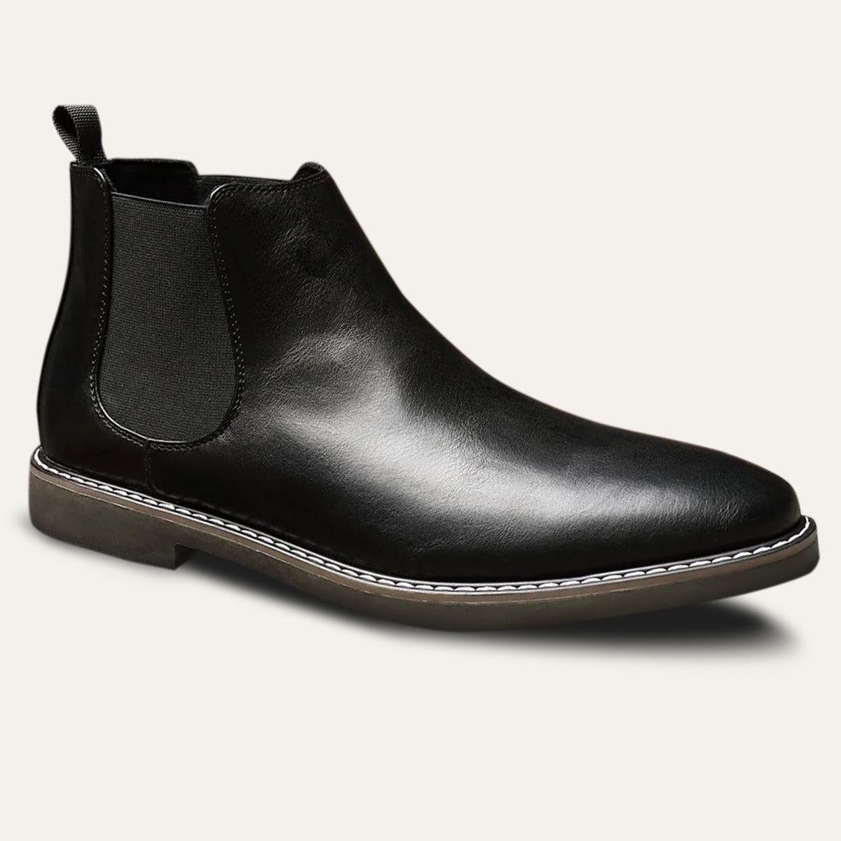 The Lothian Men's Classic Leather Slip On Chelsea Boots 4